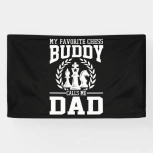 Herren Mein Lieblings Schachkollege nennt mich Pap Banner
