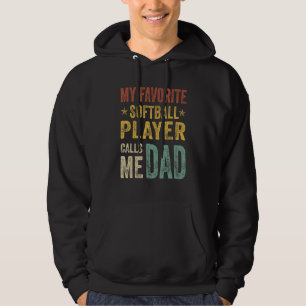 Herren Mein Lieblings-Softballspieler nennt mich P Hoodie