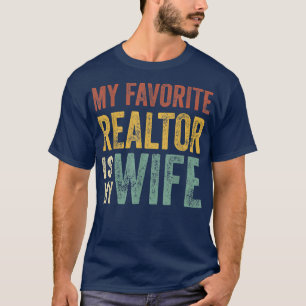 Herren Mein Lieblingsmakler Ist Meine Frau Ehemann T-Shirt