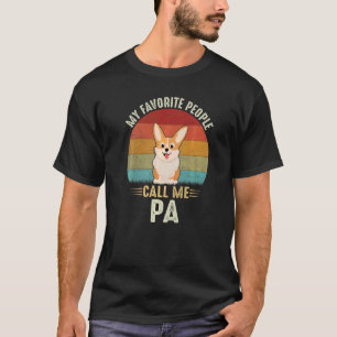 Herren Mein Lieblingsmenschen nennen mich Papa Süß T-Shirt
