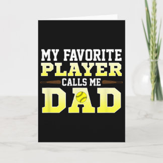 Herren Mein Lieblingsspieler nennt mich Dad Softll Karte