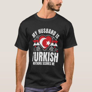 Herren Mein Mann Ist Türkisch Stolz Flagge Erbe Wu T-Shirt