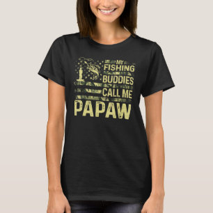 Herren Meine Angelkollegen nennen mich Papaw USA P T-Shirt