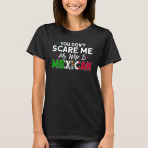 Herren Meine Frau ist Mexikanische Flagge Wurzeln T-Shirt
