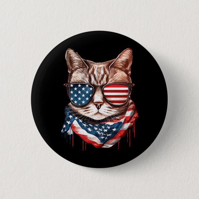Herren Memorial Day Veterans Day 4. Juli Button (Vorderseite)