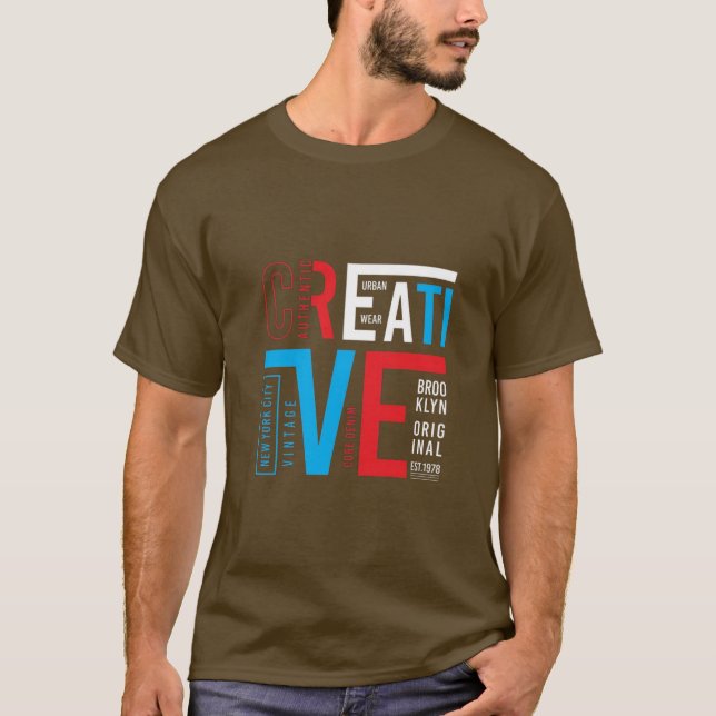 Herren modisches Brooklyn 1989 Grafik T-Shirt (Vorderseite)
