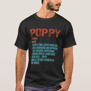 Herren Mohn Definition Großvater Opa Vaters T-Shirt