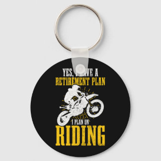 Herren Motocross Rentenplan Lustiges Dirt Bike Mx Schlüsselanhänger
