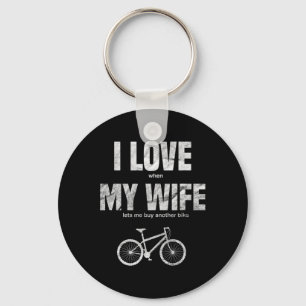 Herren Mountainbike Ich liebe es, wenn meine Frau Schlüsselanhänger