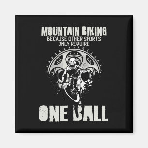 Herren MTB Spruch Geschenk - Downhill Fahrrad - Mo Magnet