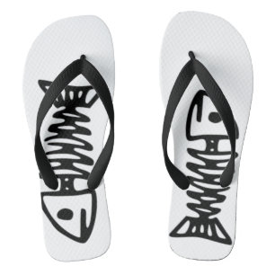 Herren-Nautik-Fischgrät-Flip-Flops - Edgy Sommer Flip Flops