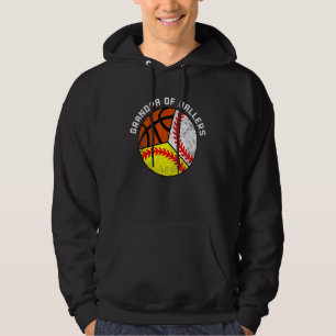 Herren Opa der Baller   Baseball Softball Basketba Hoodie
