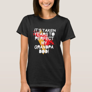 Herren Opa Körper Gewichtheber Scherz Übung Fitne T-Shirt