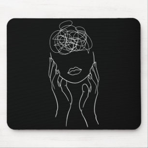 Herren Pfeil Semikolon Bewusstsein für psychische  Mousepad