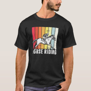Herren Pferdereiten für legendären Reiter Grafik T T-Shirt