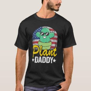 Herren Pflanzen Papa Lustiger Kaktus Gärtner Ameri T-Shirt