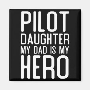 Herren Pilot Tochter Vater Ist Held Geschenk Pilot Magnet