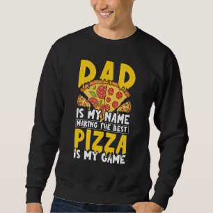 Herren Pizzeria Professioneller Pizza Bäcker Vater Sweatshirt