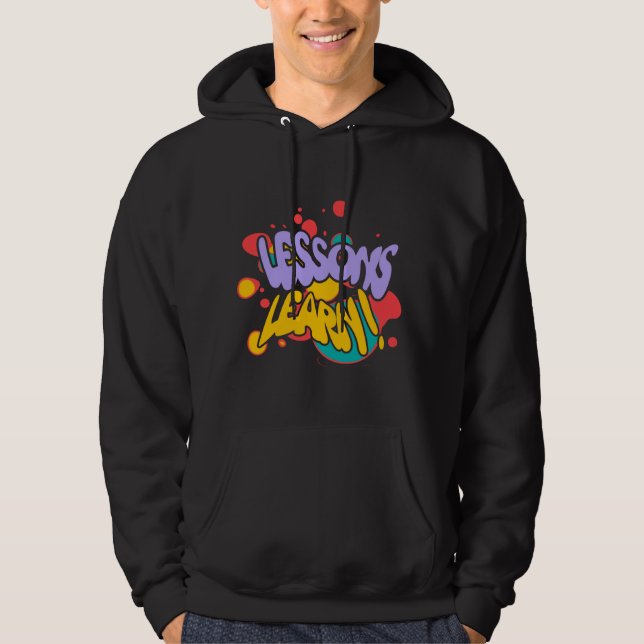 HERREN-PULLOVER-HOODIE MIT FARBSPLATTER-LESSONEN  HOODIE (Vorderseite)