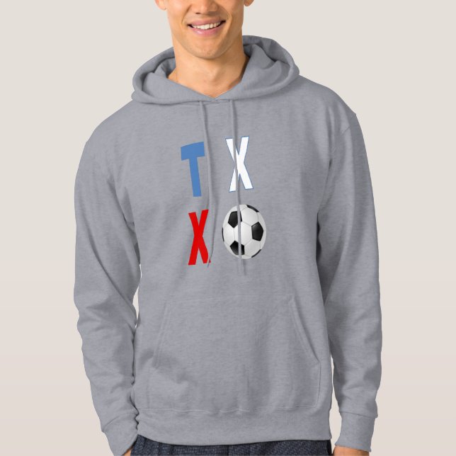 Herren Pullover Kapuzenpullover grau TEXAS SPORT (Vorderseite)
