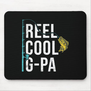 Herren Reel Cool G-Pa Angel-Shirt Lustiges Opa Vat Mousepad