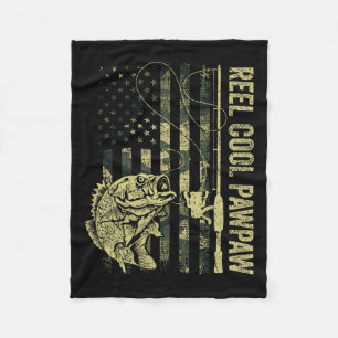 Herren Reel Cool Pawpaw Tarnung Amerikanische Flag Fleecedecke