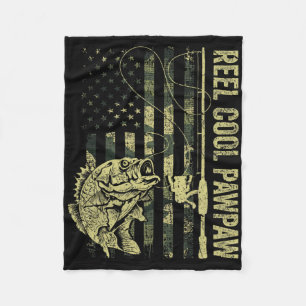 Herren Reel Cool Pawpaw Tarnung Amerikanische Flag Fleecedecke