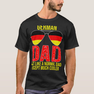 Herren Retro Deutsche Dad Deutschland Flagge Sonne T-Shirt