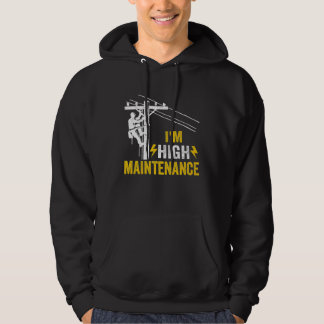Herren Retro-Elektriker Leitungsmonteur Geselle Ic Hoodie