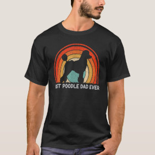Herren Retro Stil Vintage Bester Pudel Papa Aller T-Shirt