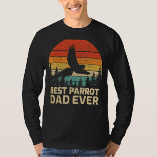 Herren Retro Vintage Bester Papagei-Vater Aller Ze T-Shirt