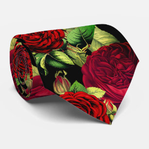 Herren Roter Rose / Trauzeugen  Krawatte