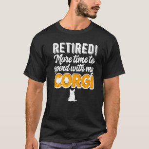 Herren Ruhestand Corgi Opa Ruhestand Großvater T-Shirt
