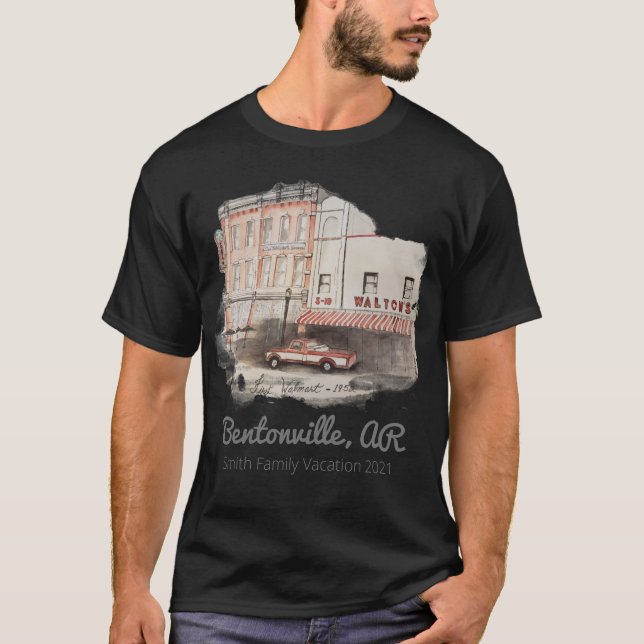 Herren S-5x Walmart Aquarell T - Shirt (Vorderseite)