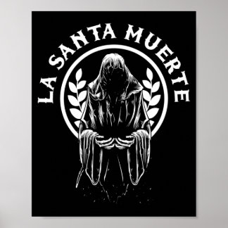Herren Santa Muerte Mexiko Calavera Skelett Schäde Poster