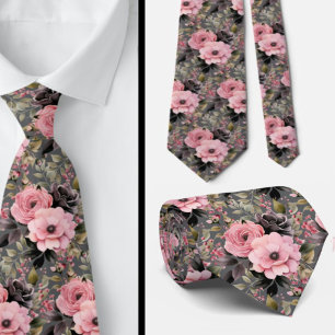 Herren-Schlips   Florale Hochzeits- und Event-Hals Krawatte