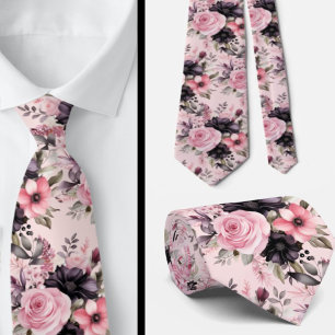 Herren-Schlips   Florale Hochzeits- und Event-Hals Krawatte
