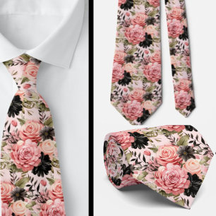 Herren-Schlips   Florale Hochzeits- und Event-Hals Krawatte
