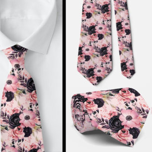 Herren-Schlips   Florale Hochzeits- und Event-Hals Krawatte