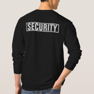 Herren Schwarz-Weiß-Druck auf beiden Seiten Sicher T-Shirt
