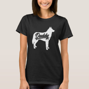 Herren Sibirischer Husky Daddy Hund Papa Väter von T-Shirt