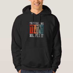 Herren Sie nennen mich Herr Fix It Grafik Handwerk Hoodie