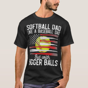 Herren Softball Dad wie ein Baseball Dad Definitio T-Shirt