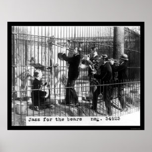 Herren spielen Jazzmusik von einem Polar-Bären 192 Poster