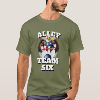 Herren Sport Bowling Lustige Neuheit ALLEY TEAM SI T-Shirt