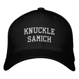 Herren Sportartikel Zubehör KNUCKLE SAMICH Bestickte Baseballkappe
