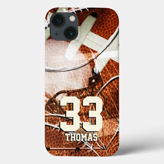 Herren Sportfußballgeräusch Case-Mate iPhone Hülle (Rückseite)