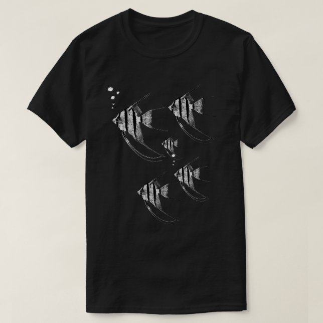 Herren T-Shirt Engel Fisch (Design vorne)