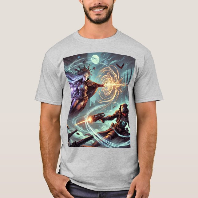 Herren-T - Shirt In einem stürmischen Schlachtfeld (Vorderseite)