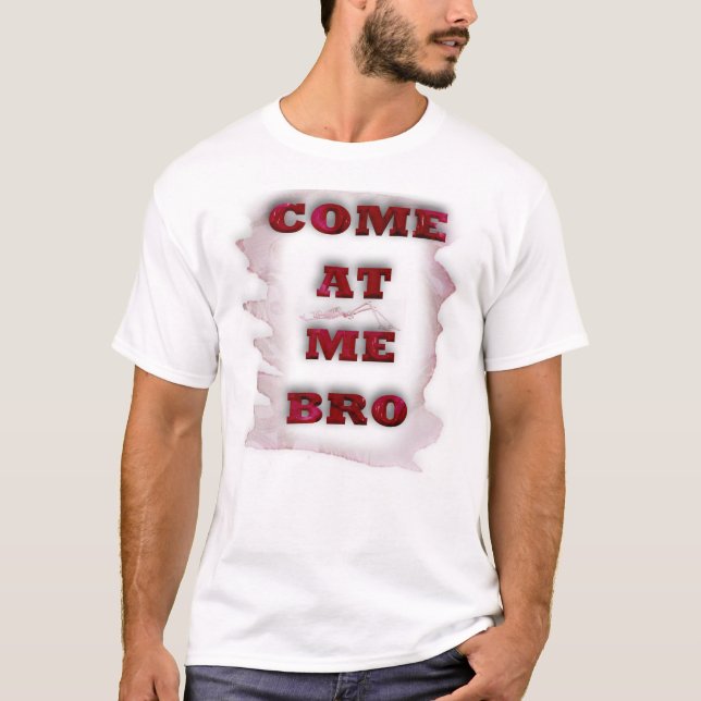 Herren-T - Shirt mit Zitat/Komm bei mir vorbei (Vorderseite)